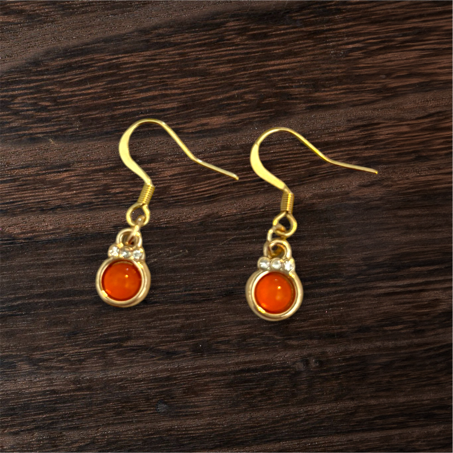 Orange Drop earrings