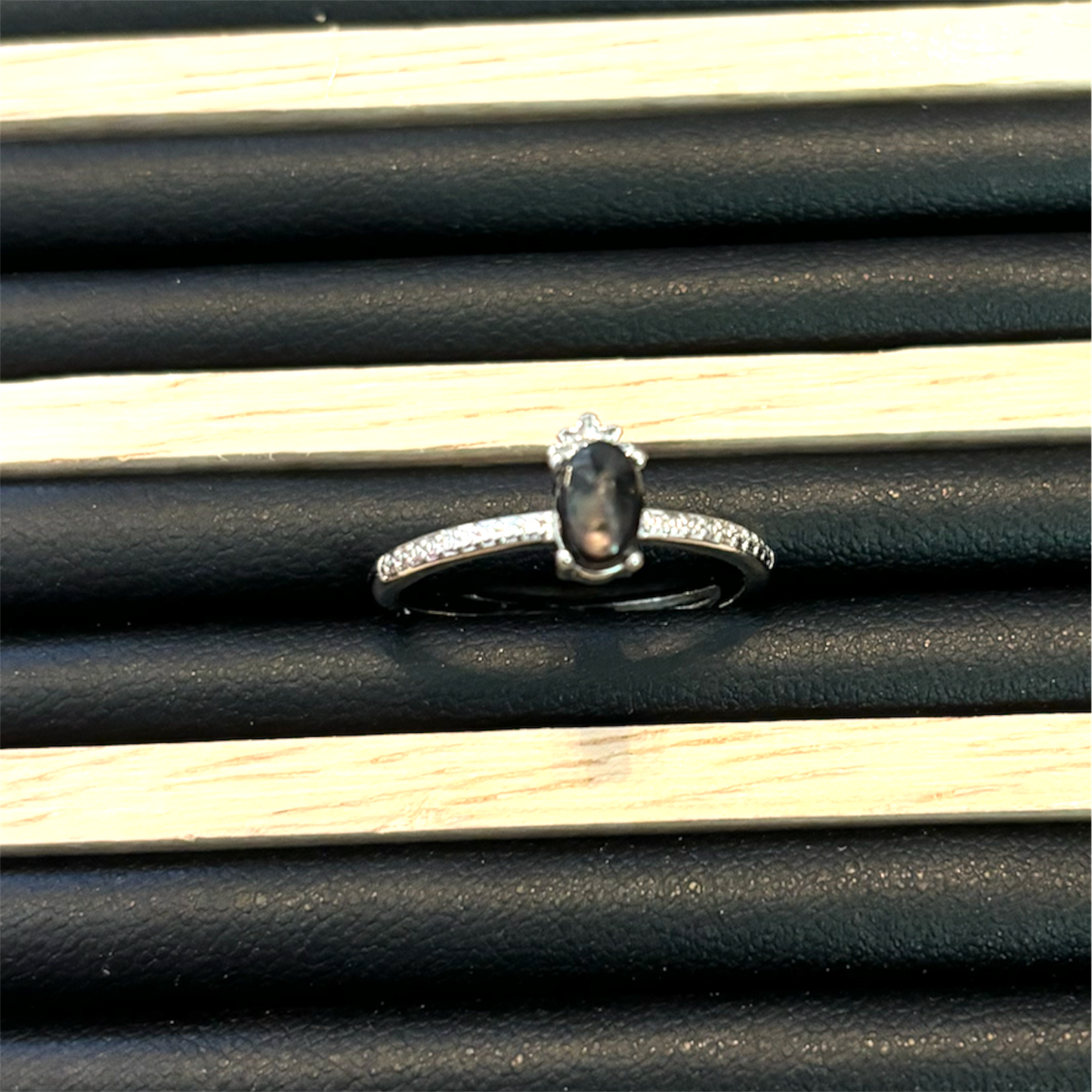 Obsidian ring